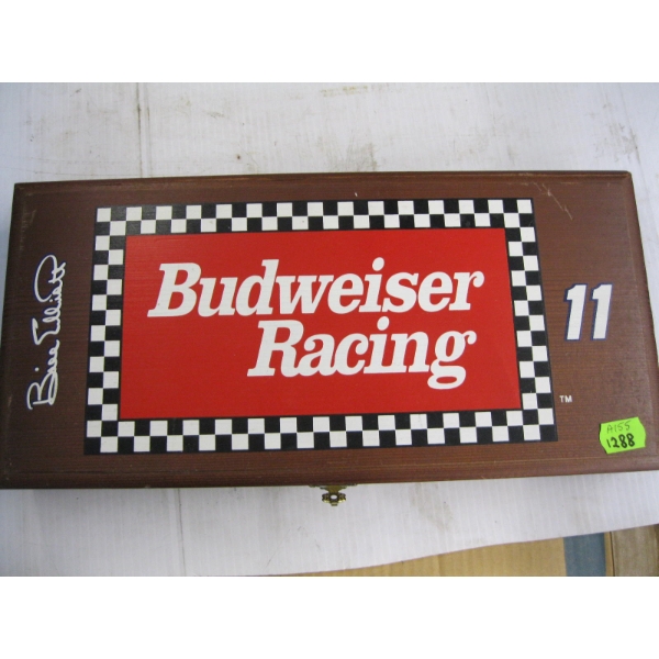 BILL ELLIOTT BUDWEISER RACING COLLECTOR'S WOOD CASED BOX SET