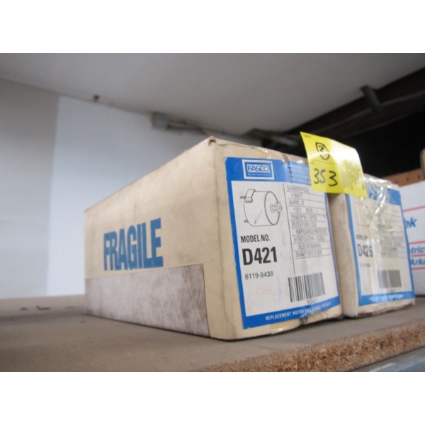 2 FASCO SHADED POLE 4W 115V MOTORS