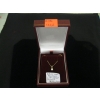 Image 2 : LADIES 10KT NECKLACE W/1 SMALL DIAMOND, 18" CHAIN