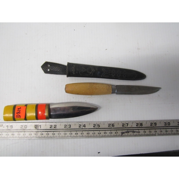 2 KNIVES -SANKVIC SWEDISH KNIFE & A CUSTOM MADE KNIFE