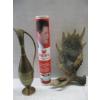 Image 5 : 3 BOXES OF MISC. PAINTED HORN, SPURS, GLASS BOWLS, ETC.