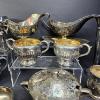 Image 4 : LG. LOT OF SILVER PLATED CUPS, BOWLS, VASES, ETC.