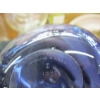 Image 3 : 2 GLASS MCM VASES, PER LUTKEN SIGNED, BLUE DROP, HOLMGAARD
