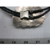 Image 3 : NAVAJO BOLO SILVER W/STONE TIE, SIGNED