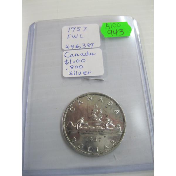 1957 CDN $1 COIN
