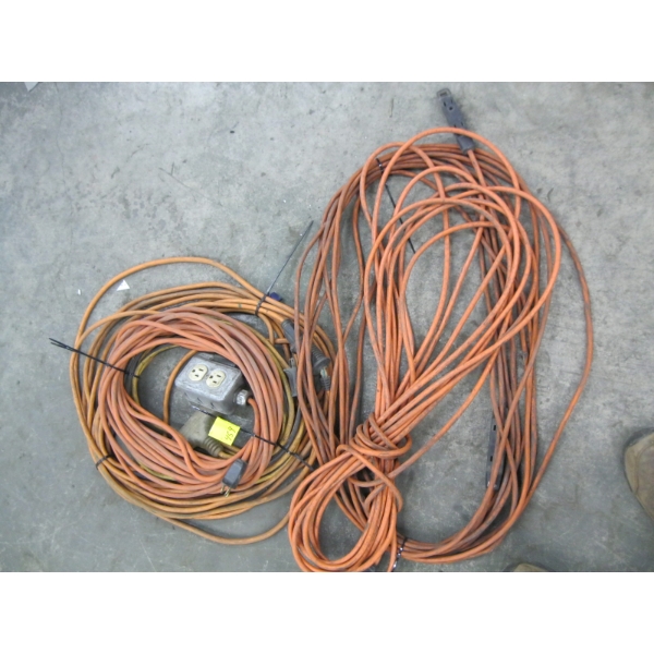 5 ORANGE EXTENSION CORDS