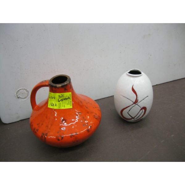 2 MCM WEST GERMAN VASES