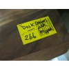 Image 5 : 3 DRAWER WOOD FINISH DESK UNIT W/PLEXIGLASS LEG