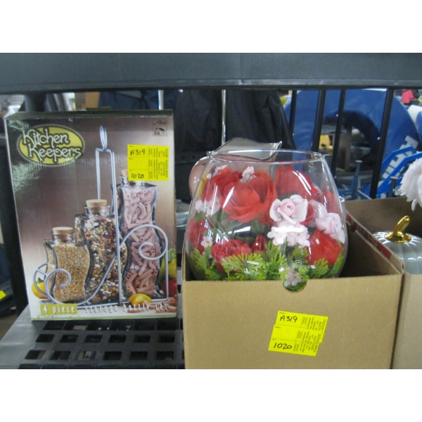 4 PIECE STORAGE BOTTLE SET