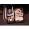 Image 1 : 2 FLATS OF NEW CUTTING BOARDS, WOODEN BOXES, CANNISTERS, ETC.