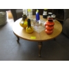 Image 1 : ROUND TILE INSET CENTER COFFEE TABLE
