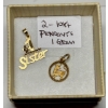 Image 1 : 2 - 10KT PENDANTS, 1G