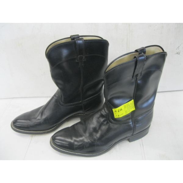 PAIR OF BLACK LEATHER LAREDO SZ 13EE COWBOY BOOTS