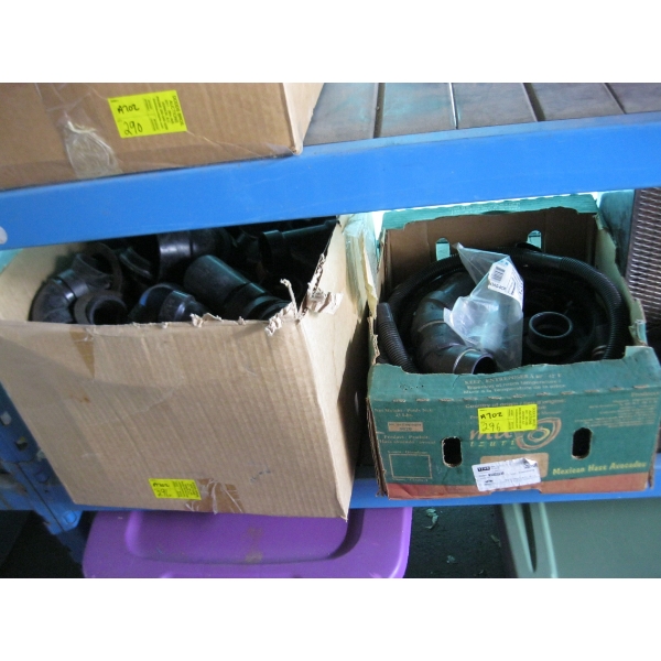 2 BOXES OF PVC PIPING & HOSE