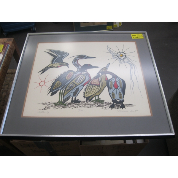 NUMBERED PICTURE OF BIRDS "THE GATHERING" BY NORMAN KONOTT