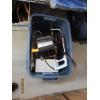 Image 5 : 2 BINS OF MISC. LIGHTS, HEATER, JUMPER CABLES, ETC.