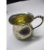 Image 3 : STERLING SILVER GRAVY BOAT, BOWL W/BLUE GLASS INSERT & BABY CUP