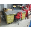 Image 1 : HEAVY DUTY METAL DESK W/CHAIR