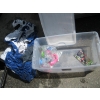 Image 1 : BIN W/INFLATABLE  TOY, PH TESTER, ETC.