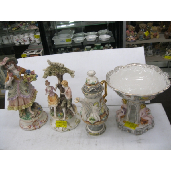 4 PIECES OF ITALIAN PORCELAIN