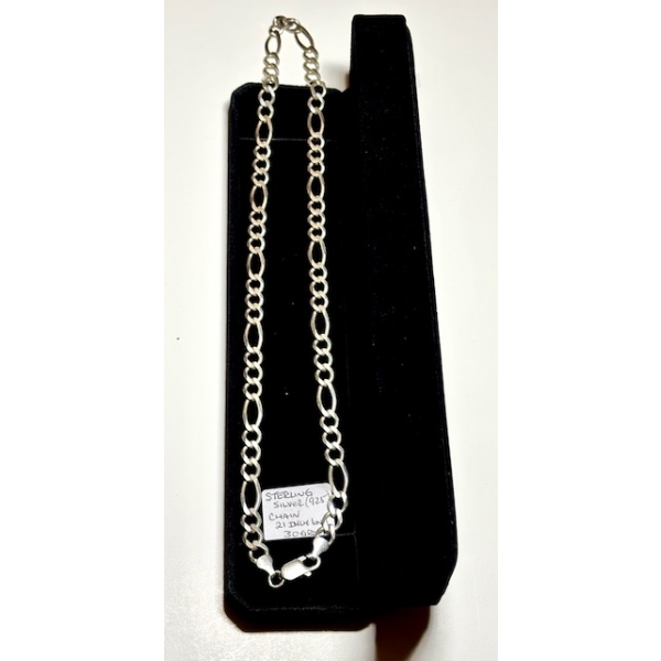 STERLING SILVER .925 CHAIN, 21", 30G