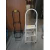 Image 1 : FOLDING 2 STEP LADDER & A SM. LUGGAGE CART