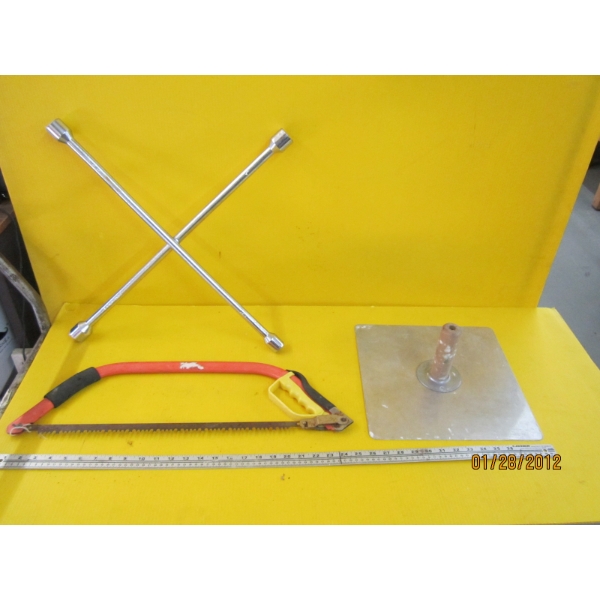 SAW, TROWEL & TIRE IRON