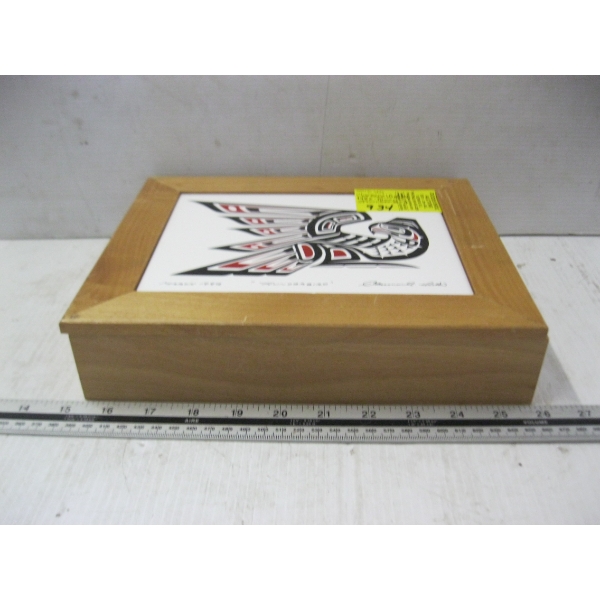CLARENCE WELLS 1982 MARCH THUNDERBIRD WOOD BOX