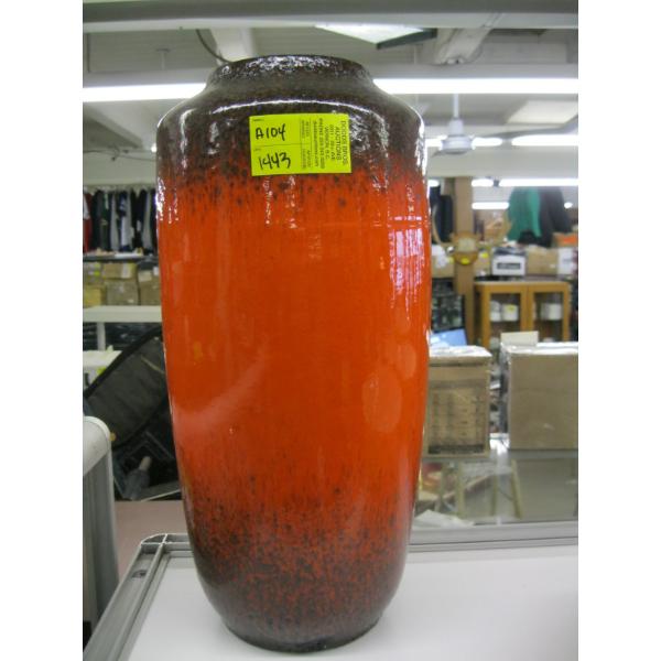 LG. ORANGE GERMAN MCM VASE