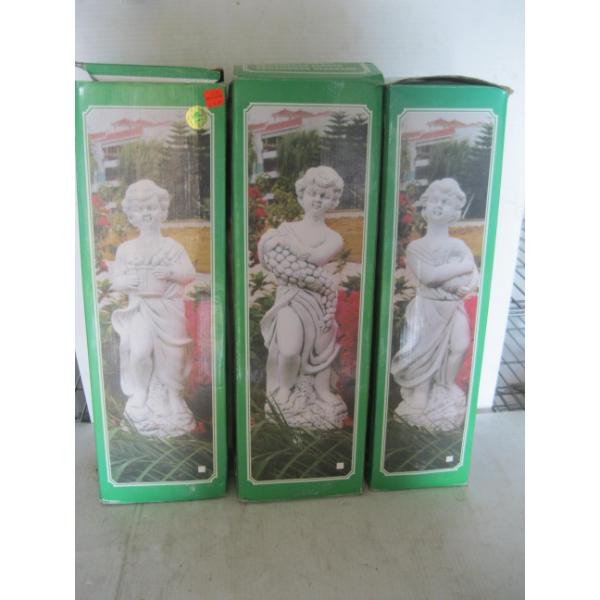 3 ANGEL STATUES IN BOXES