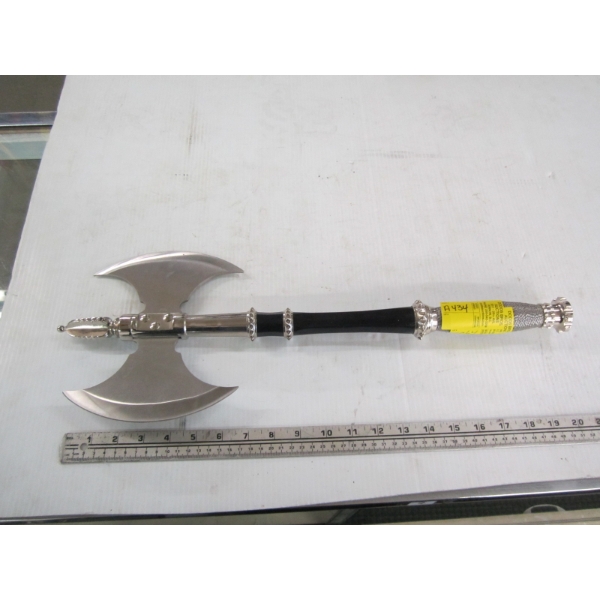 DOUBLE BLADED DECORATIVE AXE