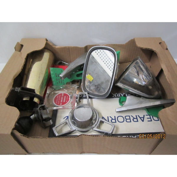 COLLECTABLE CAR ITEMS, MIRRORS, CENTER CAPS