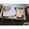 Image 2 : TRUNK W/ASST. CONTENTS: TABLECLOTHS, BEDSPREADS, ETC.