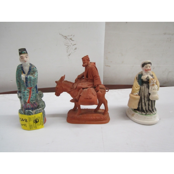 3 CERAMIC FIGURINES