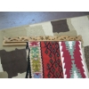 Image 2 : 2 WOVEN WALL HANGINGS W/DRAGON CARVED HANGER