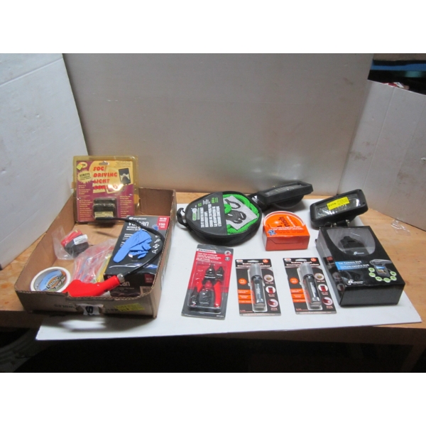 MISC. LIGHTS, CAR WAX, ETC.