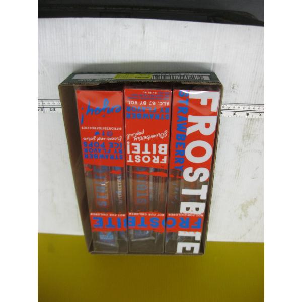 3 BOXES OF FROSTBITE STRAWBERRY WINE FREEZIES