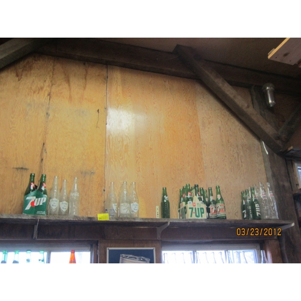 ASST. BOTTLES - 7UP, PEPSI, HUB CITY, ETC.