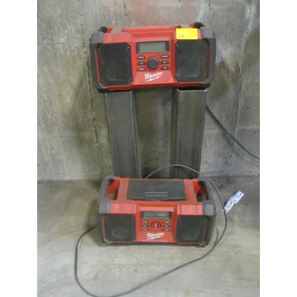 2 MILWAUKEE CHARGER RADIOS