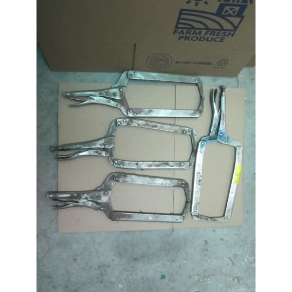 4 LG. VISE GRIP CLAMPS