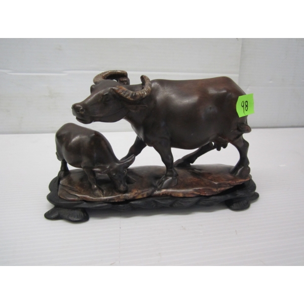 CARVED WATER BUFFALO FIGURINE