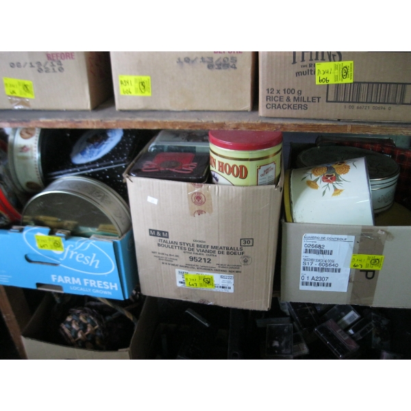 3 BOXES OF ASST. TINS
