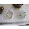 Image 3 : 2 GEORGE SCHULTZ GLASS TEAPOT WARMERS W/2 TEAPOTS