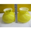 Image 1 : PAIR OF MATCHING YELLOW LAMPSHADES