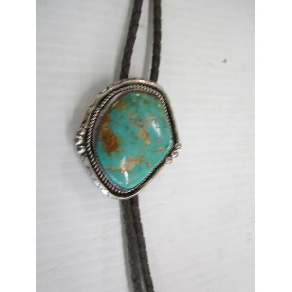 NAVAJO BOLO TIE - MARKED
