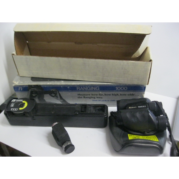RANGING 1000 MEASURING SYSTEM & NIKON BINOCULARS IN CASE 9X25