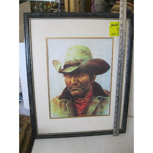 WESTERN FRAMED PRINT