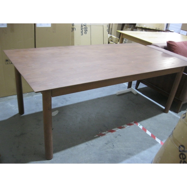 COMO 4 LEG WALNUT DINING TABLE, 200CM