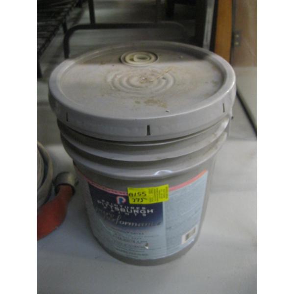 5 GALLON PAIL OF WHITE INTERIOR LATEX PAINT