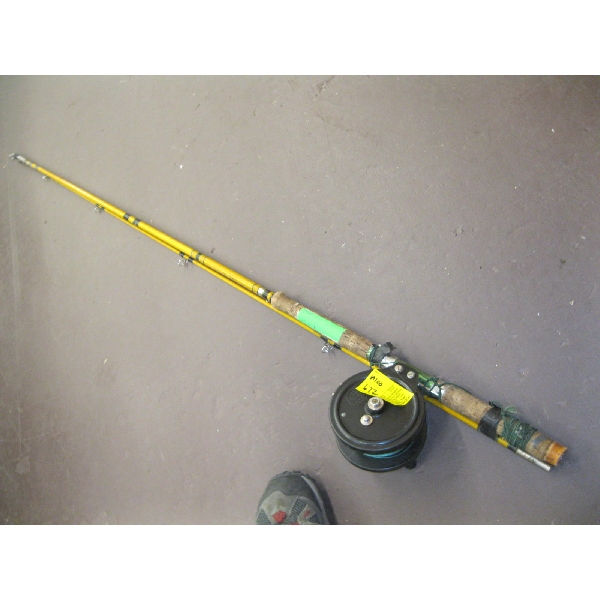 STEEL LIGHT REEL W/TROLLING ROD